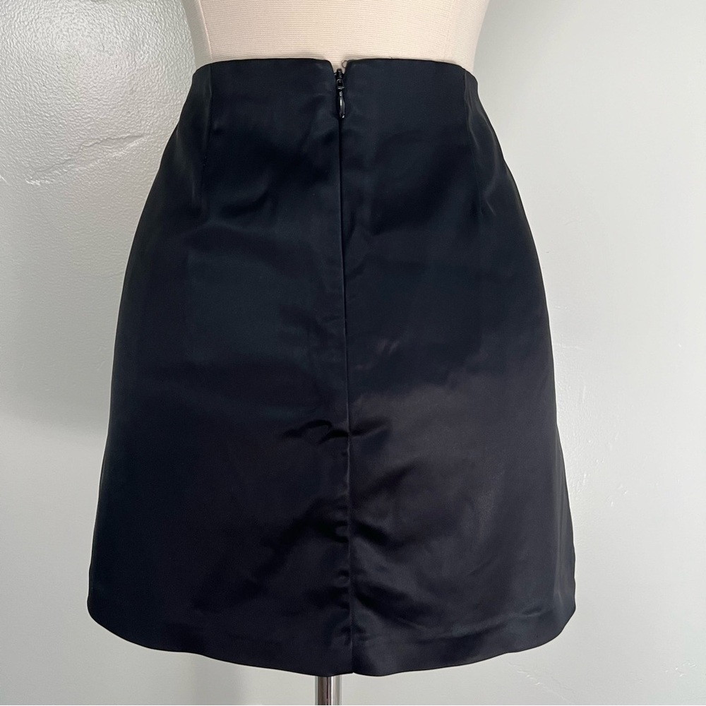 Aritzia Sunday Best Black Tatiana Satin Skirt - Picture 6 of 6